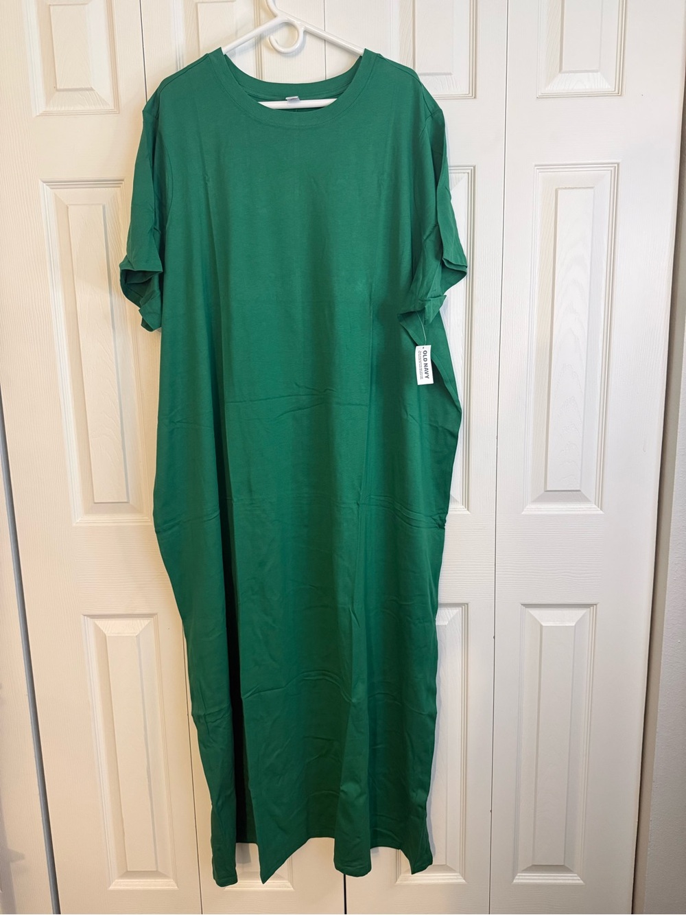 Old Navy Emerald Green Vintage Crew-Neck Maxi Dress - Plus Size 4X